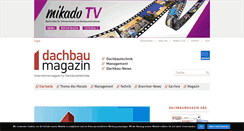 Desktop Screenshot of dachbaumagazin.de