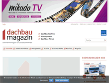 Tablet Screenshot of dachbaumagazin.de